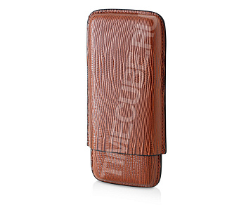 Чехол для 3 сигар с гильотиной кожаный