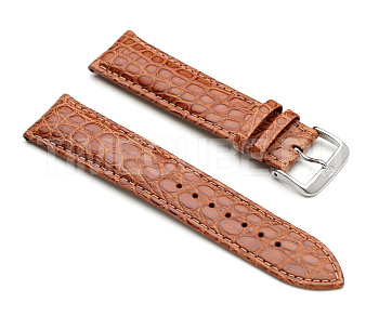 Ремешок для мужских часов из кожи крокодила Fuscus