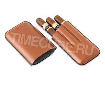 Чехол для 3 сигар кожаный