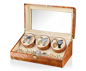 Шкатулка с подзаводом и хранением часов