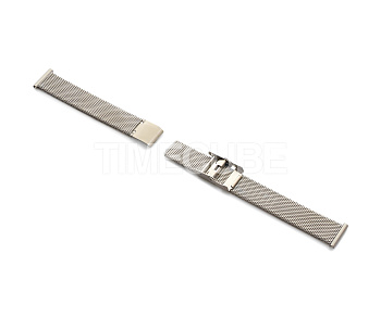 Браслет металлический серебристый сатиновый