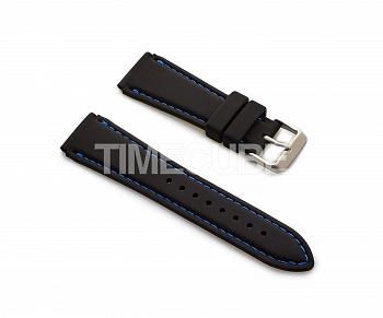 Ремешок для часов силиконовый черный